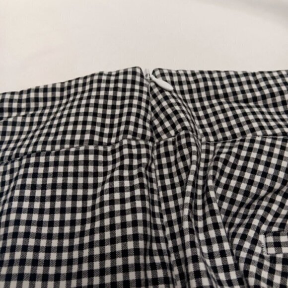 Talbots Ladies Pants Size 12 Chatham Ankle Black & White Gingham Print Side Zip - Picture 8 of 10
